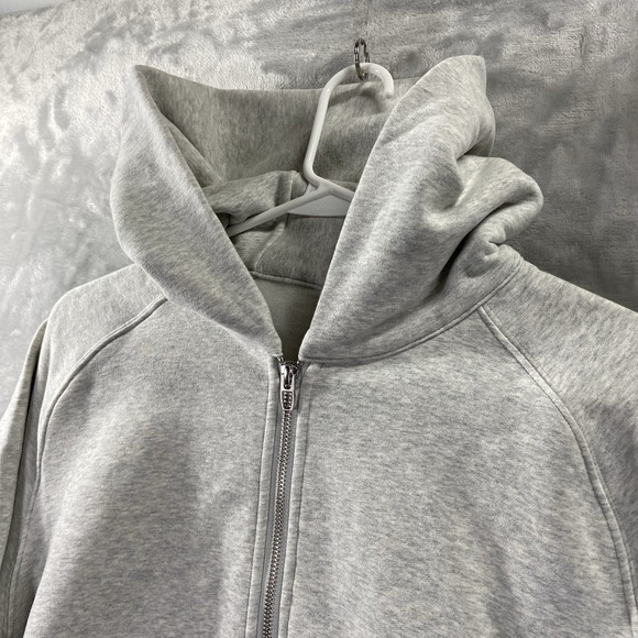 Lululemon Hoodie womens Medium Loungeful Full Zip Relaxed Fit Cropped Fleece NWT - Picture 4 of 15
